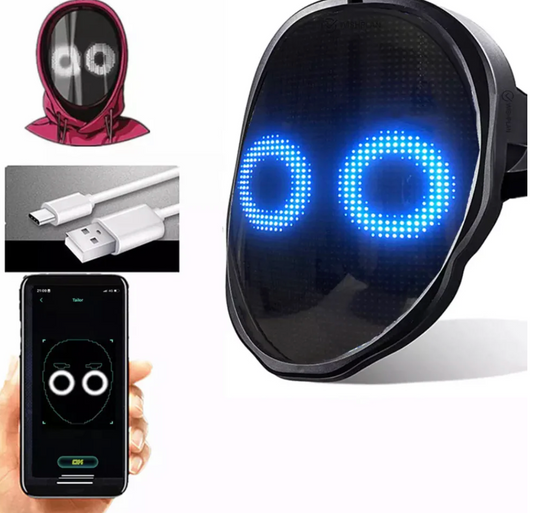 Programmierbare LED Maske mit Bluetooth