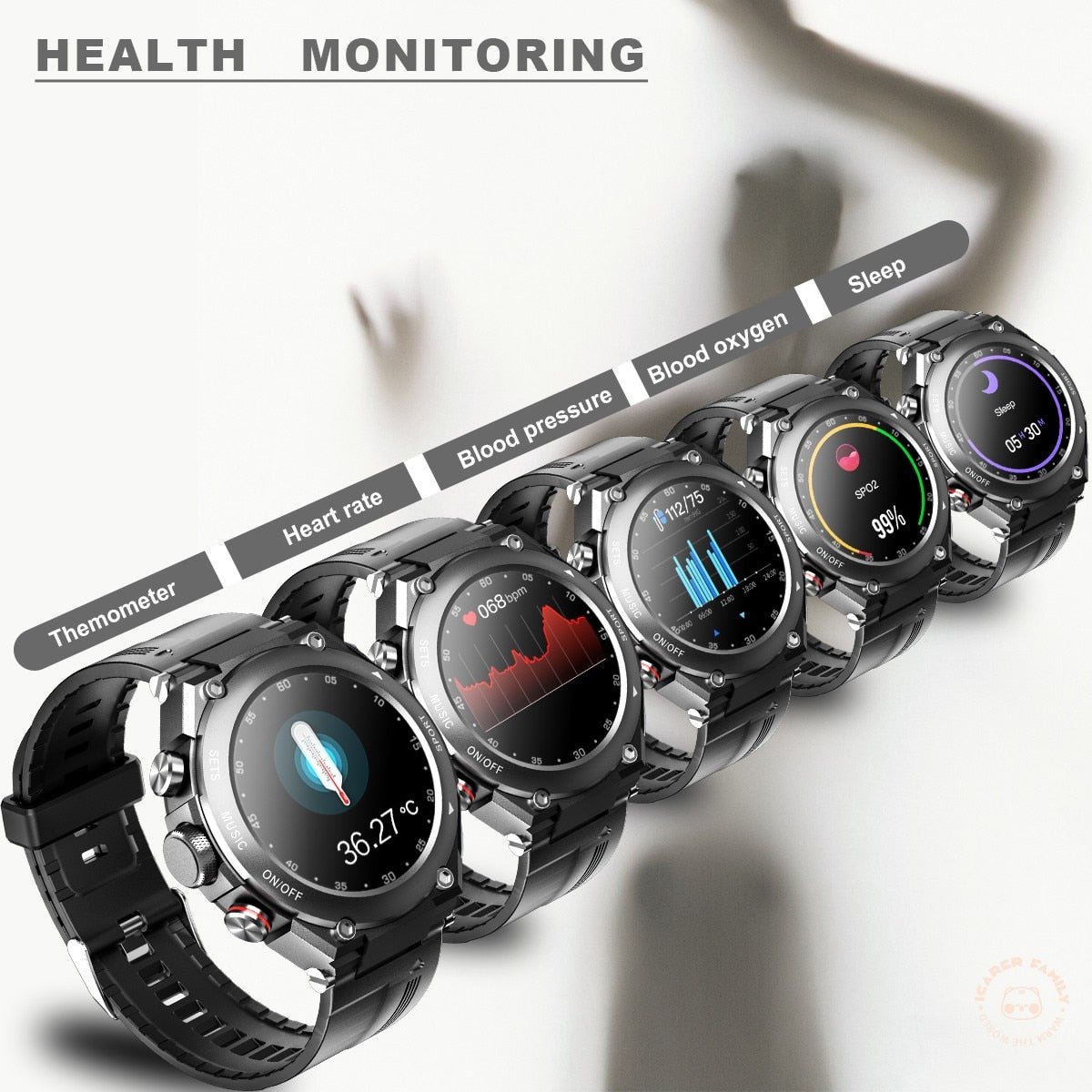 Smart Watch mit integrierten Kopfhörer