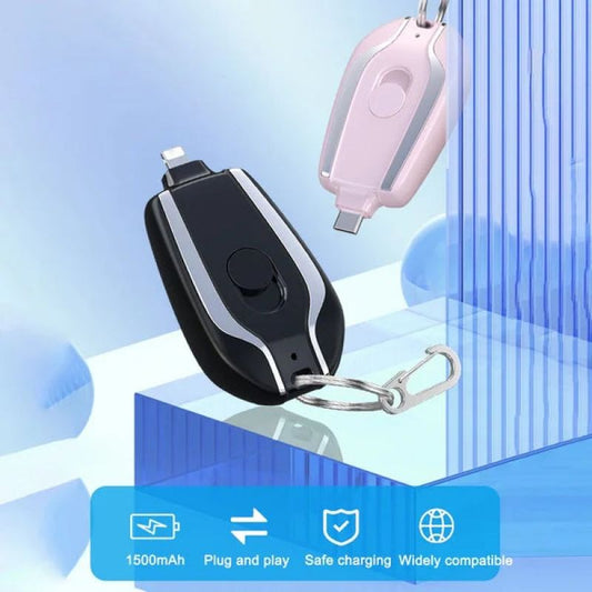 1500mAh Mini Keychain Power Bank